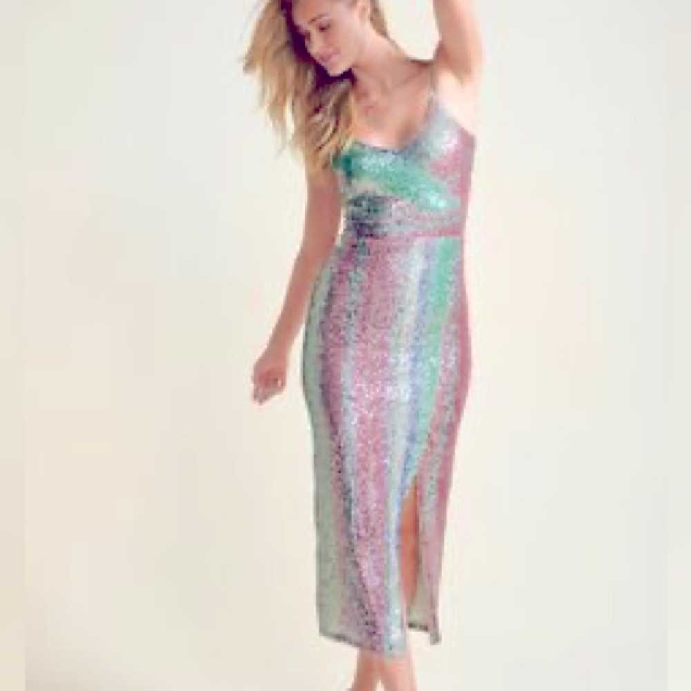 Multicolor Sequin Dress Venus